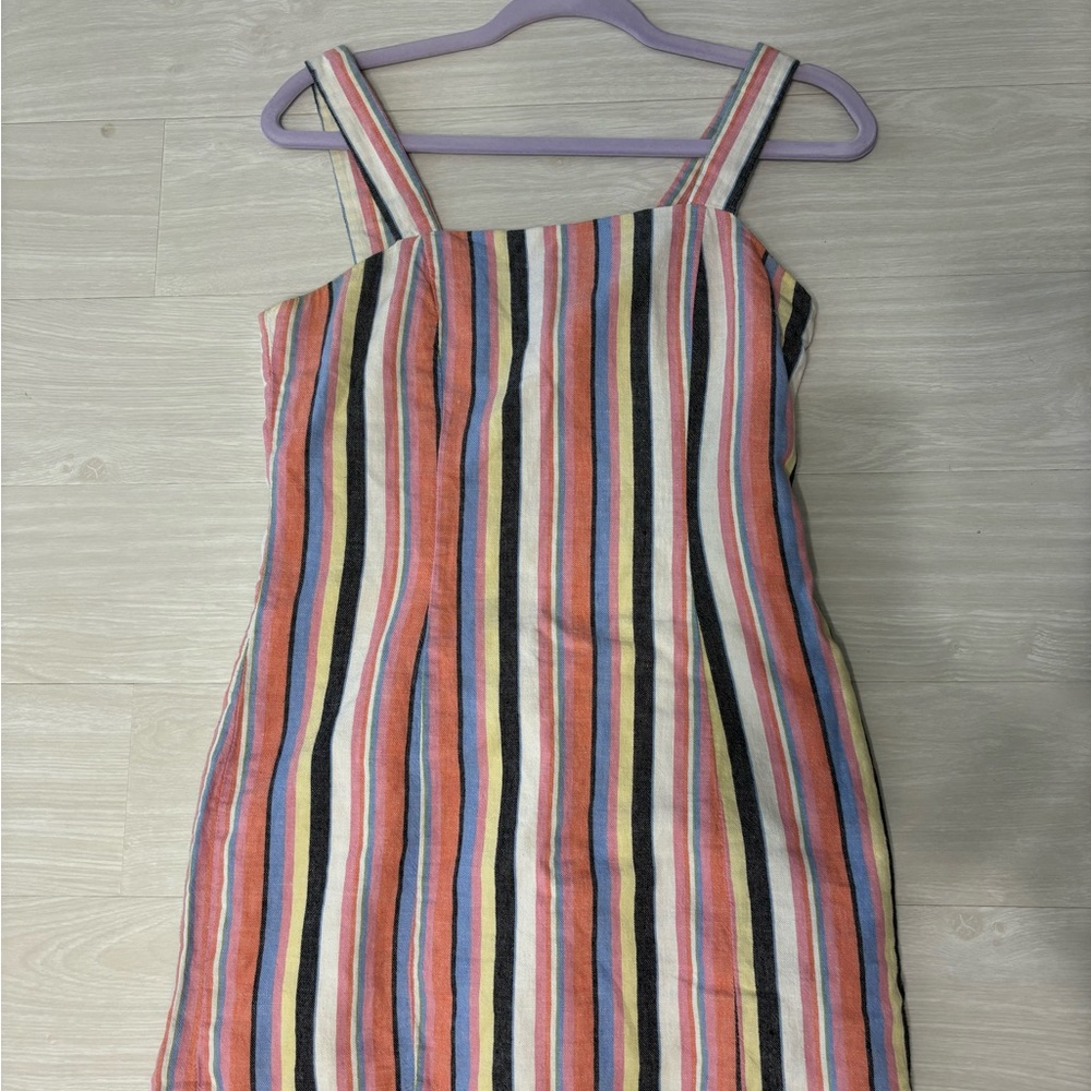 Forever 21 Women’s Square Neck Striped Mini Dress